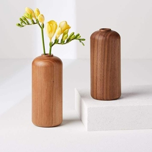 Handmade Acacia Wood <b>Flower</b> Pot Planter for Indoor Outdoor Garden Decor Custom Wooden Plant Pot with Natural Finish - Product Image 1