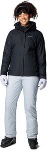 Pantalon de ski unisexe gris clair imperméable, coupe-vent, écologique -Tex avec isolation en polaire et fermeture à cordon - Product Image 5
