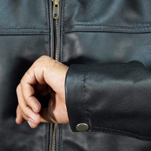 Veste en cuir souple de haute qualité, sur mesure, en cuir de vachette véritable, pour homme, veste en cuir d'extérieur avec les meilleurs matériaux - Product Image 3