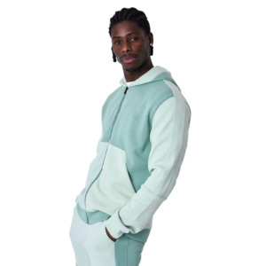 Survêtement d'hiver décontracté en molleton épais et écologique, 2 panneaux, avec fermeture éclair, personnalisable avec logos imprimés, vente en gros OEM - Product Image 2