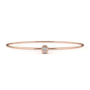 AMBER JEWELS T-932 Classic 18k <b>Solid</b> <b>Gold</b> Natural Stone Hip Hop Bracelet Brilliant Cut Bezel Setting IGI Certified Unisex - Product Image 2
