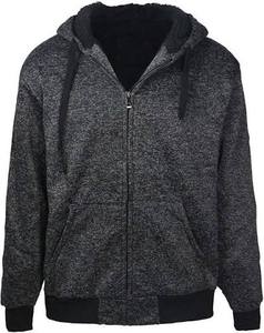 Warm Cotton Jacket Cozy Sherpa Cotton Blanket Comfortable Autumn Outerwear Regular Fit Mens Sherpa Woolen Zip Hoodie Vintage - Product Image 1
