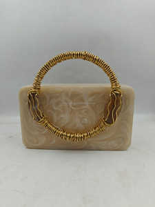 Bolso de noche de mujer de resina de nuevo diseño para fiestas y bodas - Product Image 2