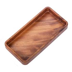 Bandeja de Servir de Madera Hecha a Mano Ecológica para Mujer, para Té, Café, Aperitivos Nocturnos, Precio Económico, Decorativa, con Logotipo Personalizado - Product Image 5