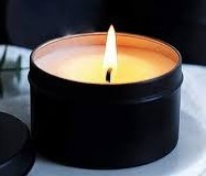 Pot à bougie décoratif en métal noir de forme ronde pour la maison et la décoration de Noël, pot à bougie en fer artisanal - Product Image 2