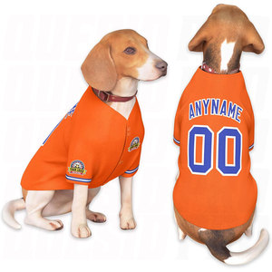 Camiseta de Béisbol Personalizada para Perros, Ropa Deportiva Personalizada para Mascotas Pequeñas y Grandes, Camiseta Impresa con Nombre, Número y Logotipo, Transpirable - Product Image 1