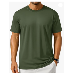 Camiseta Formal de Cuello Redondo para Hombre, de Alta Calidad, con Logotipo Personalizado, Corte Holgado, 100% Algodón, Impresión en Serigrafía, Anti-Pilling - Product Image 1