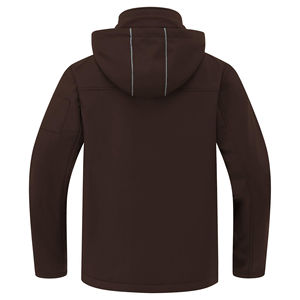 Chaqueta Softshell de Invierno para Hombre con Capucha Desmontable, Forro Polar y Repelente al Agua, Chaqueta Softshell Reflectante para Exteriores - Product Image 5