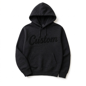 Sweat à capuche personnalisé pour homme, 500 GSM, 100% coton molletonné, coupe classique, streetwear, pull-over, printemps, éco-responsable - Product Image 4