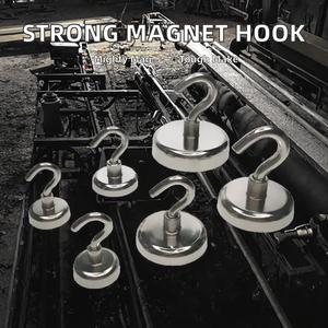 Heavy Duty <b>Magnetic</b> Hook Strong NdFeB Permanent Industrial Magnet Hook for Wall Mount and Umbrella Holder - Product Image 5