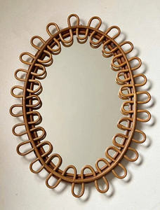 แผ่นรองจานหวายรูปวงรี ดีไซน์น่ารัก เป็นมิตรกับสิ่งแวดล้อม เส้นผ่านศูนย์กลาง 300 มม. หนา 10 มม. ของตกแต่งผนัง - Product Image 2