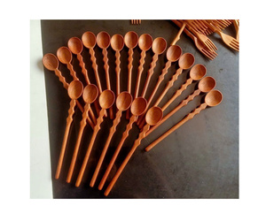 Ensemble de couverts de voyage en bambou, couteau, fourchette et cuillère, forme de feuille moderne, réutilisable, écologique, artisanat en bois, vente chaude - Product Image 2