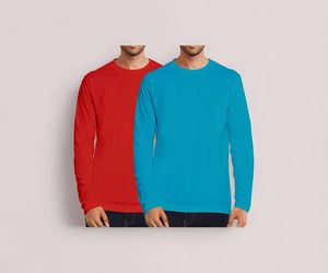 Vêtements de style de vie pour hommes, manches longues, col rond, vêtements décontractés pour tous les jours - Product Image 2