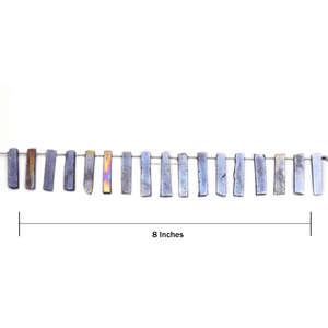 ลูกปัดทรงเหลี่ยมเพชรพลอยสีเหลืองธรรมชาติ9x12ถึง10x15มม. เส้นอัญมณีขนาด8นิ้วสำหรับทำเครื่องประดับจากธรรมชาติ - Product Image 2