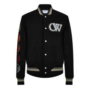 Wholesale Custom Logo Polyester Stand Collar Windproof Varsity Jacket <b>Men</b> Closure Type <b>Belt</b> Pockets - Product Image 1