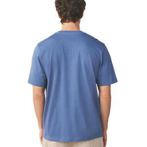 T-shirt col rond pour homme, manches courtes, tricoté, uni, décontracté, usage quotidien, logo personnalisé, grossiste fournisseur Pakistan Chine, personnalisation possible - Product Image 3