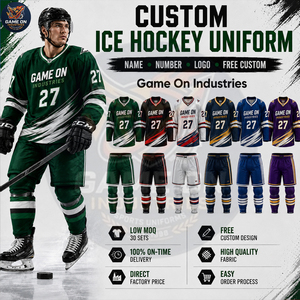 Wholesale Rate OEM ODM Service Factory Direct Full Sublimated Ice Hockey Jersey and Pants Team Wear Custom Ice Hockey Uniform - Product Image 2