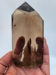 Haute qualité sculpté Smoky Quartz Point tour naturel pierres précieuses cristal obélisque pour la décoration de la maison Feng Shui amour en vrac décoratif - Product Image 4