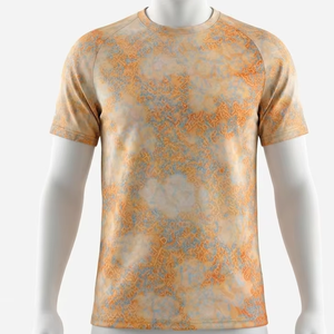 T-shirt de football pour homme de qualité supérieure, col en maille plate, brassard, 100 % polyester micro-interlock 160 g/m², respirant et à séchage rapide - Product Image 1