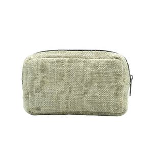 Custom Printed HEMP <b>Small</b> Wrist Cosmetic Bag Lady Style Zipper Closure Cosmetic <b>Case</b> Promotional HEMP Zippered Wrist Bag - Product Image 3