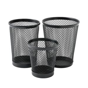 Ensemble d'organisateurs de bureau en maille métallique avec supports de rangement pour crayons, stylos et ciseaux pour le bureau - Product Image 5
