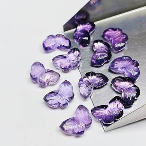 Pierre précieuse en améthyste naturelle sculptée en forme de papillon, pour la fabrication de bijoux, fournisseur en gros de pierres précieuses en vrac - Product Image 6