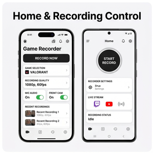 แอปบันทึกเกม RoyalCraft – บันทึกการเล่นเกม, บันทึกหน้าจอ, สตรีมสด และตัดต่อวิดีโอ IOS/Android/Linux/Mac - Product Image 1
