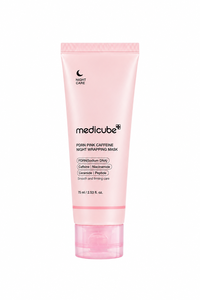 Masque de nuit enveloppant à la caféine rose PDRN Medicube 75 ml, masque facial de nuit - Product Image 1