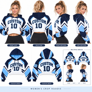 <b>Women</b> Raglan Cropped Hoodie Custom Letter Knitted ODM Front Color Block <b>Pullover</b> <b>for</b> Fitness Cheer - Product Image 6
