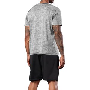 Conjunto de Camiseta y Pantalones Cortos para Hombre, 100% Poliéster, con Bolsillos con Cremallera, Secado Rápido, Ropa Deportiva, para Gimnasio, Entrenamiento, Correr, Conjunto Informal de Verano - Product Image 3