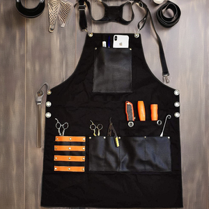 Tablier sans manches avec anneau porte-serviettes détachable pour un essuyage rapide à la main Tabliers d'Halloween à accès pratique - Product Image 1