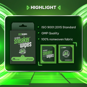 Lingettes humides vietnamiennes de haute qualité, infusées d'un arôme de cannelle et fabriquées avec un tissu non tissé à pois en caoutchouc. - Product Image 2