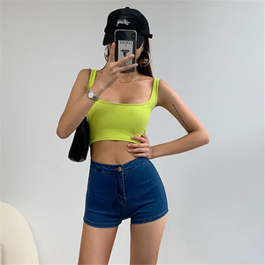 Débardeur pour femme GEO BROTHERS - Polyester/Coton respirant, décontracté, uni, col rond, sans couture, séchage rapide, tricoté - Product Image 6