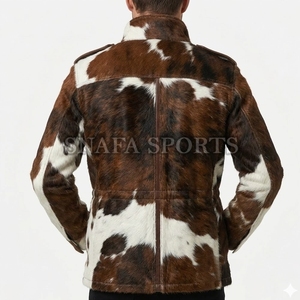 Stylish And Fashionable <b>Men</b> Cowhide <b>Leather</b> <b>Jacket</b> Wholesale Factory Made Real Genuine Cowhide Custom <b>Jacket</b> - Product Image 2