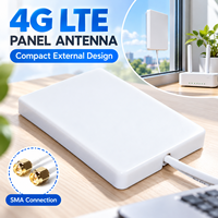 Antenne panneau 4G LTE 680-2700 MHz avec câble externe et options de connecteurs pour routeurs et passerelles cellulaires