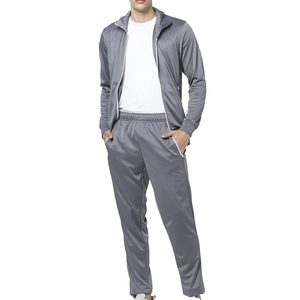 Ensemble de survêtement en polaire bleu pour homme, veste zippée intégrale, pantalon de jogging, col à capuche, fermeture à cordon, style sportif, coupe régulière, hiver - Product Image 4