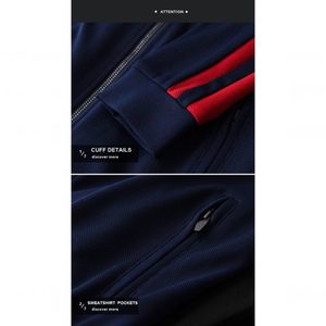 Nouvel ensemble de survêtement d'hiver respirant, vêtements de sport personnalisés OEM, tenues de fitness pour hommes grandes tailles, survêtements décontractés à cordon de serrage pour le jogging - Product Image 5