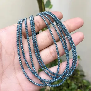 Cuentas Facetadas de Diamante Azul, Piedras Preciosas Naturales Brillantes de 2.5-3.5mm, 14 Pulgadas, Suministros al por Mayor para la Fabricación de Joyería, Star LUSTRE - Product Image 3