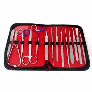 Kit de Disección Quirúrgica Veterinaria Astrin, Instrumentos Quirúrgicos, Juego de 14 Piezas de Herramientas Profesionales para Cirugía Animal, Manual MOL - Product Image 6