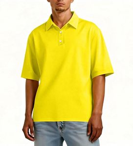 Polo Casual de Negocios para Hombre, Algodón Premium, Manga Corta, Corte Clásico, para Golf, Tenis, Trabajo, Deportes, Personalizable con Bordado - Product Image 1