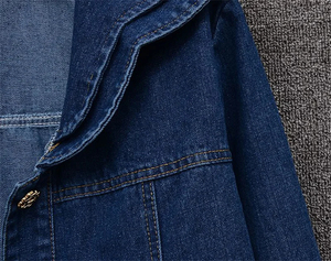 Chaqueta vaquera con cuello de muñeca para mujer 2026, estilo coreano, casual, corta, para primavera, otoño e invierno, prenda exterior lavada - Product Image 6