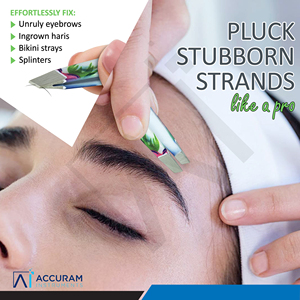 Juego de Pinzas para Cejas Profesionales de Acero Inoxidable, Punta Inclinada Suave, Herramienta de Precisión para el Cuidado de las Cejas - Product Image 6