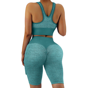 Women's Summer New 2 Piece Yoga Set Racerback Nylon Top Sports Bra <b>Leggings</b> <b>Pilates</b> Fitness Athletic Quick Dry Seamless - Product Image 4