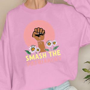 Empowerment SMASH THE PATRIARCHY puño sudaderas de mujer - Product Image 2
