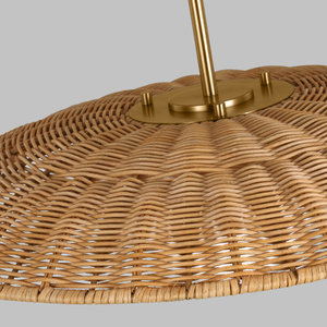 Latón bruñido 1-Light Dome Pendant Herramienta de torneado elegante para la decoración del hogar - Product Image 2