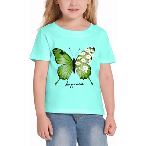 Camiseta de Jersey para Bebés Niñas de Año Nuevo, 100% Algodón, Manga Corta, Transpirable, de Secado Rápido, Ecológica, Moderna e Informal - Product Image 6