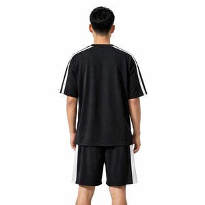 Custom Men Sports Tracksuit <b>Set</b> Printed T Shirt Shorts Gym Workout Athletic Wear Summer Breathable Fitness Clothing - Product Image 3