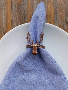 Anneau de serviette en métal moderne avec motif tête de cerf, idéal pour la rentrée scolaire, les mariages, les banquets, les hôtels, les restaurants, vaisselle écologique - Product Image 2