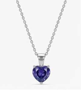 Colgante de diamante moissanita de alta demanda para mujer, elegante y brillante, collar de joyería de lujo disponible al mejor precio. - Product Image 4