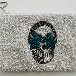 Vacation Durable Foldable Magnetic Beaded Pouch Travel Coin Purse Handmade Women's Clutch Mini <b>Bag</b> <b>Gift</b> Silk Cotton Lining 1L - Product Image 5